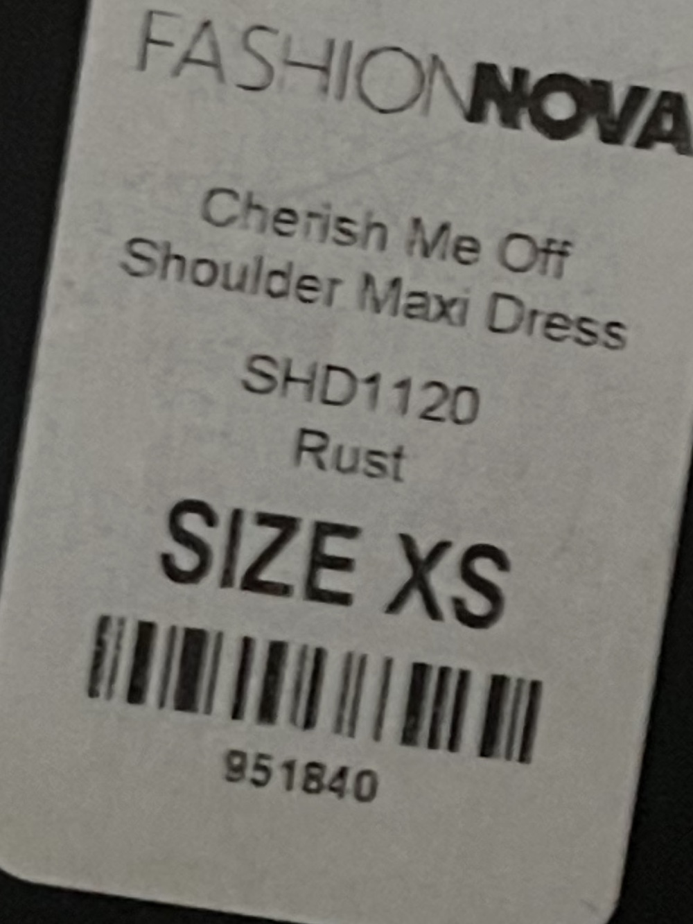 Fashion Nova backless maxi dress XS NWT - Picture 3 of 4